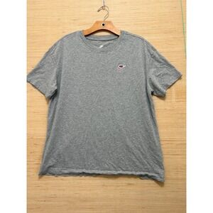 Nike Mens Loose Fit Embroidered Logo T-Shirt Heather Gray Medium